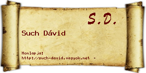 Such Dávid névjegykártya
